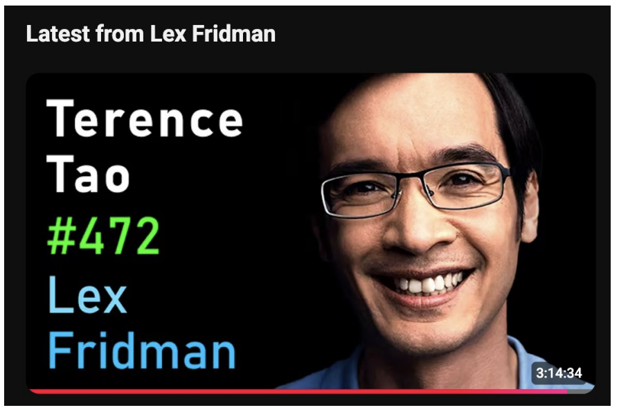 Tao on Lex Fridman