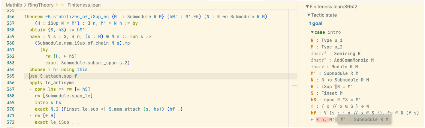 Formal math in Lean